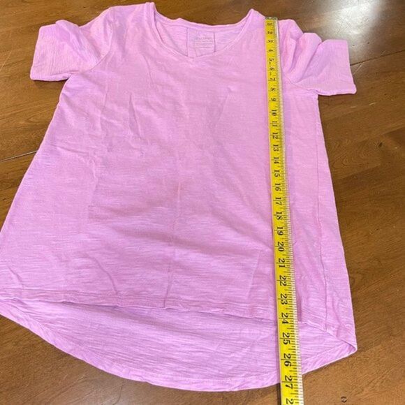 Chico’s Ultimate Tee Women's Purple V Neck Short Sleeve T Shirt Top Sz 0 (Small) - Picture 8 of 9